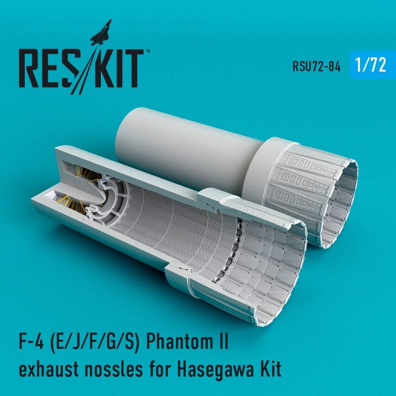 1/72 F-4 Phantom Ii (E/J/F/G/S) Exhaust Nozzles for Hasegawa Kit