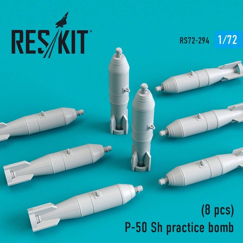 1/72 P-50 Sh practice bomb (8 pcs)(MiG-21, MiG-23, MiG-27, Su-7, Su-17, Su-24, Su-25, Su-27, Su-30, Su-34)