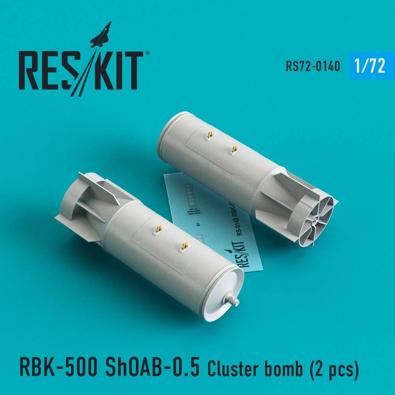 1/72 RBK-500 ShOAB-0.5 Cluster Bomb (2pcs) (Su-17, Su-22, Su-24, Su-25, Su-34)