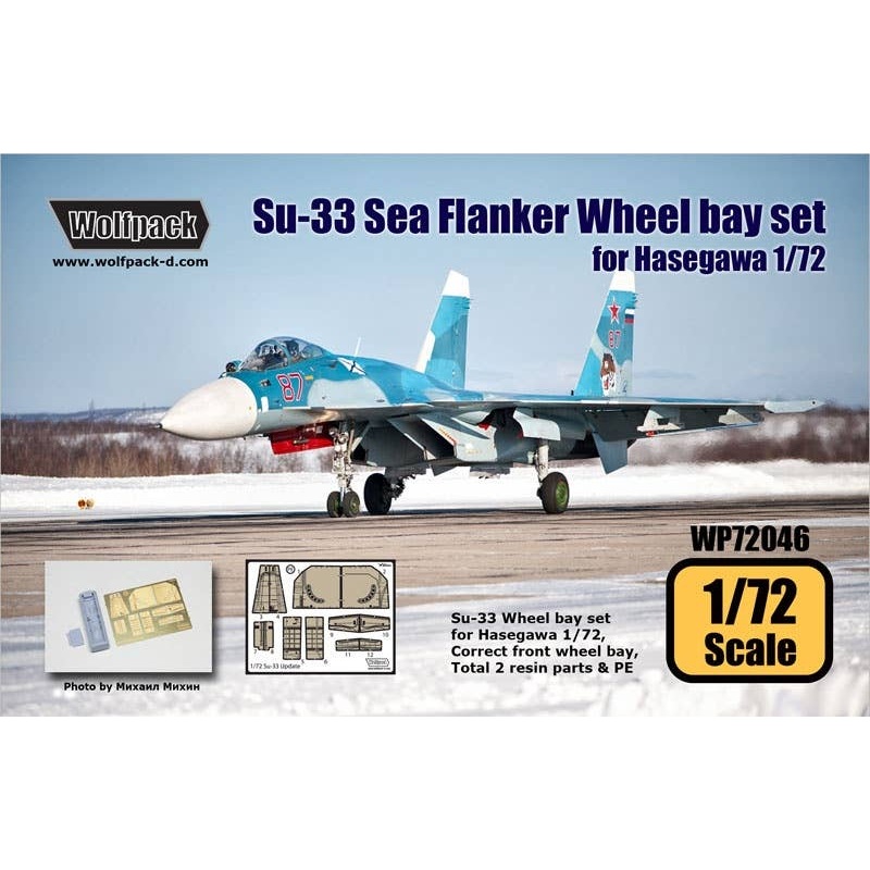1/72 Su-33 Sea Flanker Wheel Bay Set (for Hasegawa)