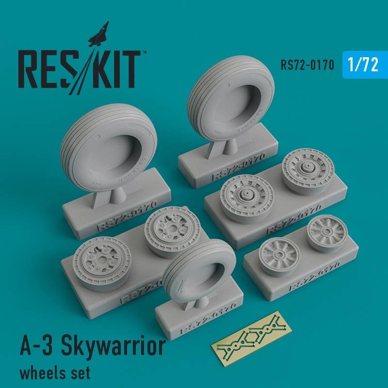 1/72 A-3 Skywarrior Wheels Set