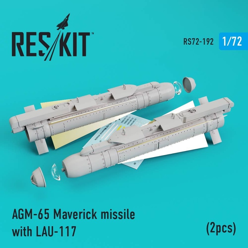 1/72 AGM-65 Maverick Missile with LAU-117 (2pcs)