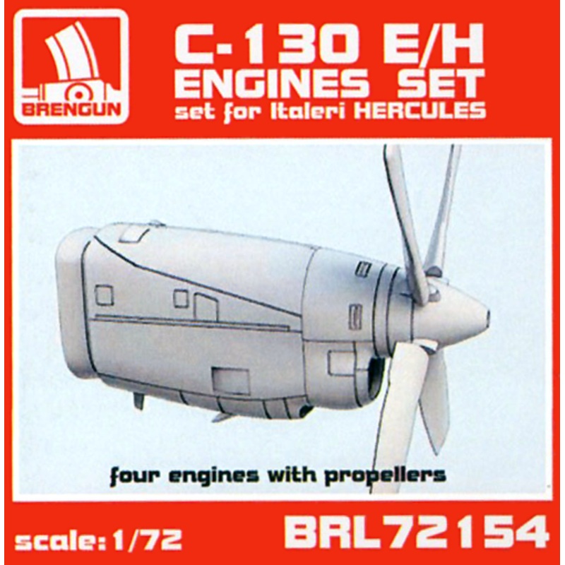 1/72 C-130 E/H Engine Set (for Italeri)