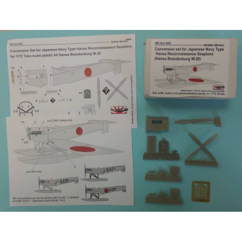 1/72 Conversion Set for Japanese Navy Type Hansa Seaplane (Hansa Brandeburg W.29)