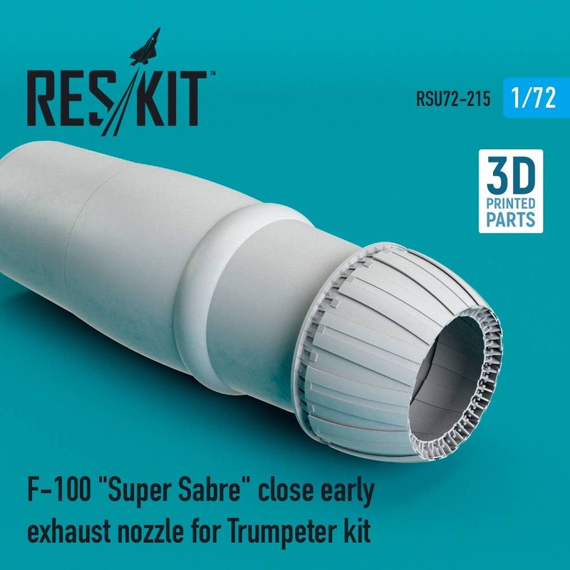 1/72 F-100 Super Sabre close early exhaust nozzle for Trumpeter kit