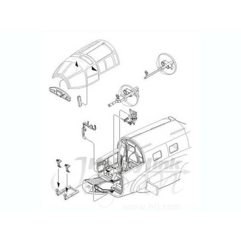 1/72 He 111H Interior set for Hasegawa