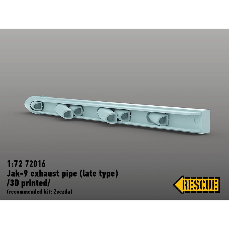 1/72 Jak-9 exhaust (late) (for Zvezda) /directly 3D printed parts