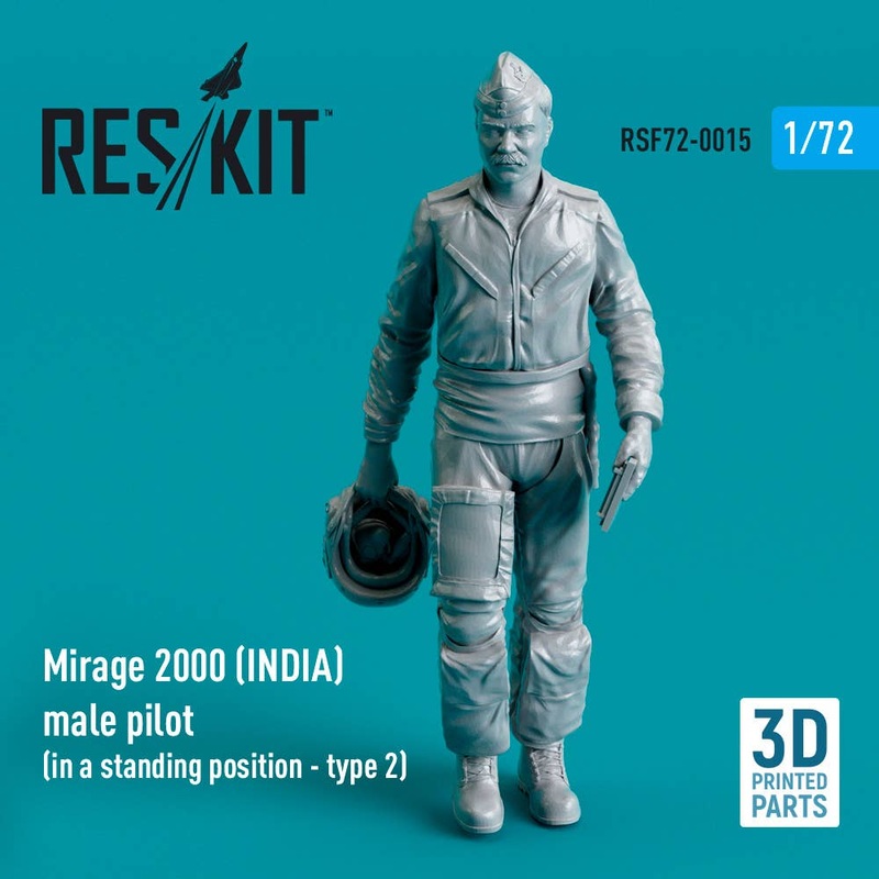 1/72 Mirage 2000 (INDIA) male pilot (in a standing position - type 2) (3D Printed)