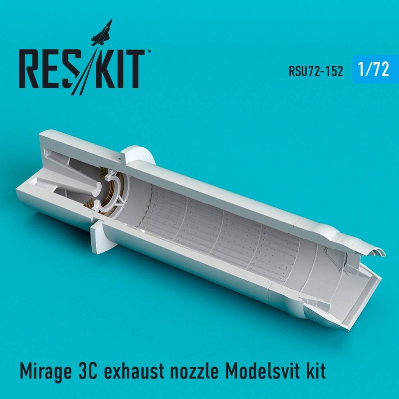 1/72 Mirage IIIC exhaust nozzle Modelsvit kit