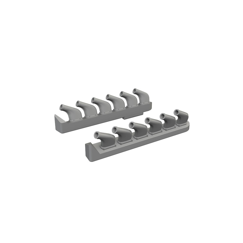 1/72 P-51 exhaust stacks PRINT (Tamiya)