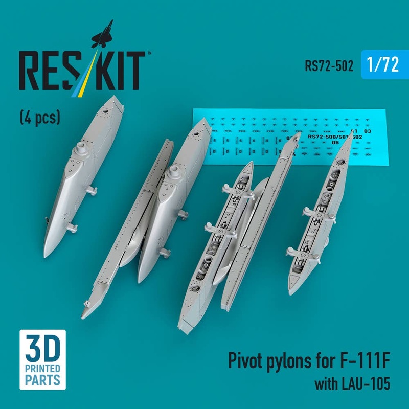 1/72 Pivot pylons for F-111F with LAU-105 (4 pcs)
