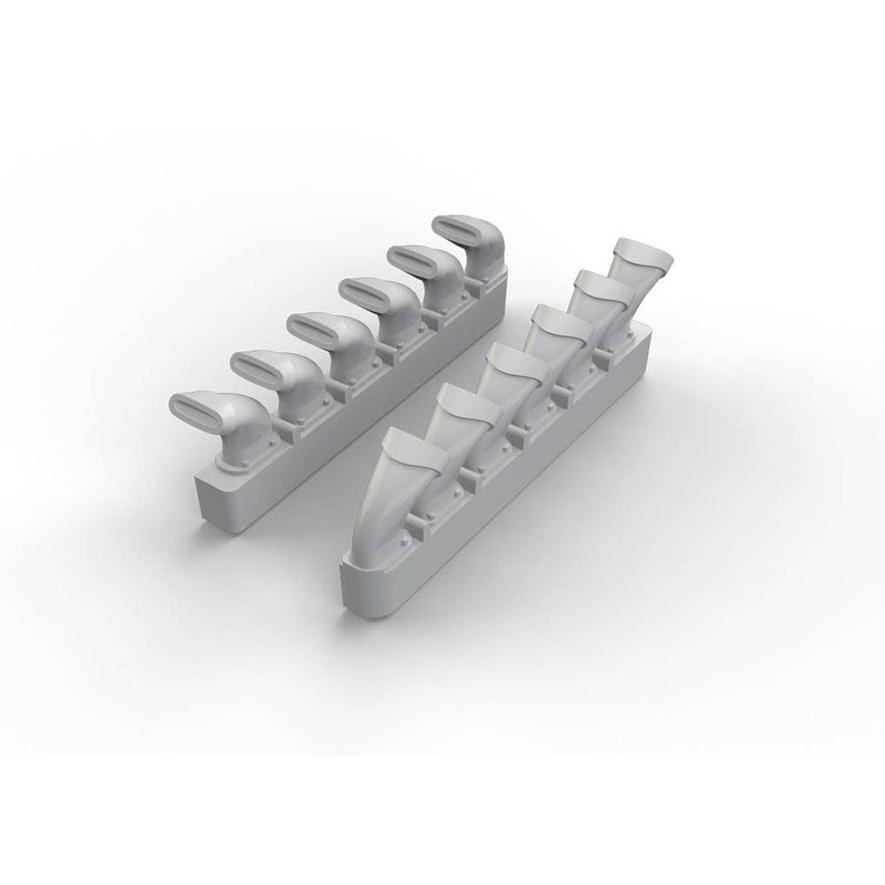 1/72 Spitfire Exhaust Stacks - Fishtail EDUARD