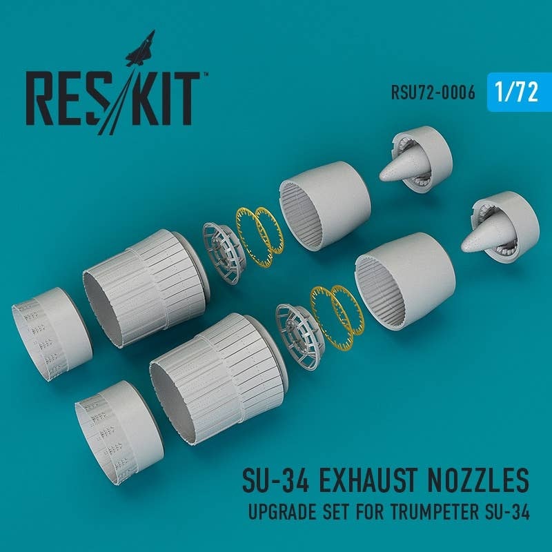 1/72 Su-34 Exhaust Nozzles (for Trumpeter Kit)