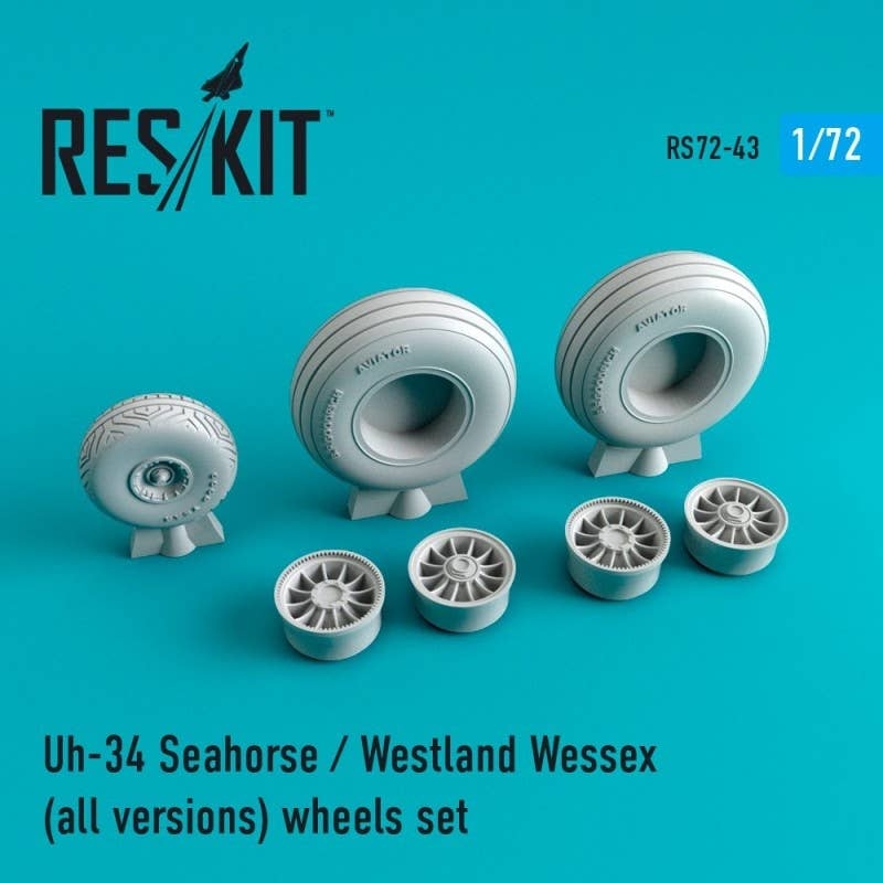 1/72 Uh-34 Seahorse / Westland Wessex (all versions) Wheels Set