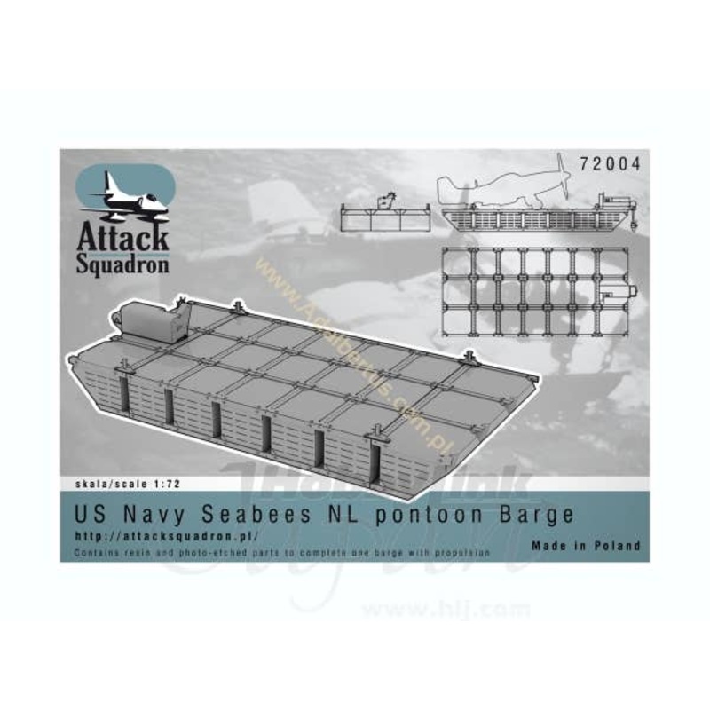1/72 US NAVY Seabees NL Pontoon Barge