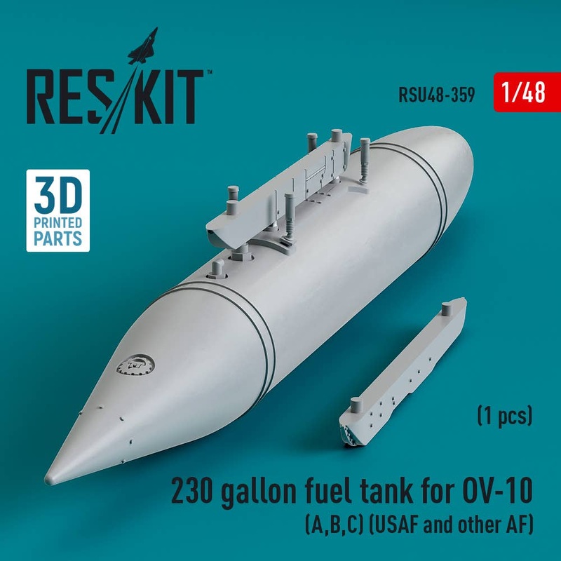 1/48 230 gallon centerline fuel tank for OV-10 (A,B,C) (USAF and other AF) (1 pcs) (3D Printed)