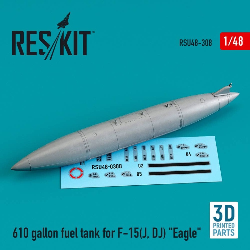 1/48 610 gallon fuel tank for F-15(J, DJ) Eagle (3D printed)