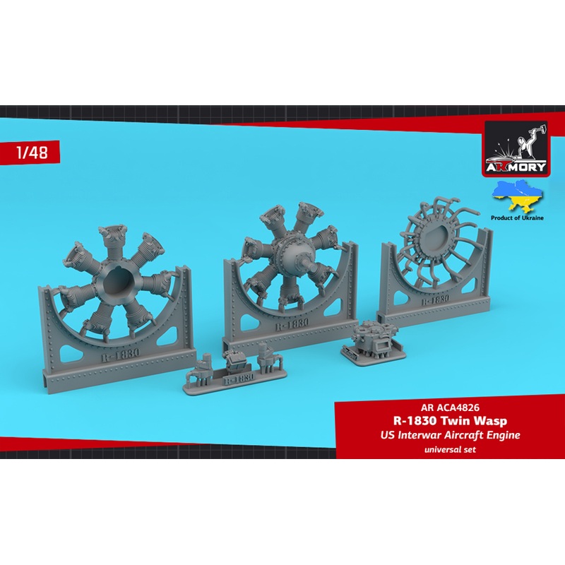 1/48 R-1830 Twin Wasp aircraft engine