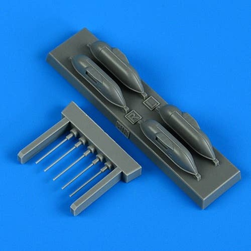 1/72 Bf 109G-6/R6 cannon pods (for Fine Molds)
