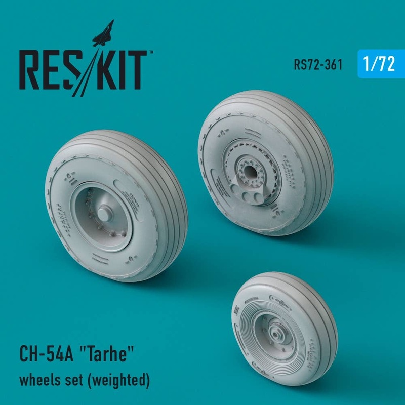 1/72 CH-54A Tarhe wheels set (weighted)