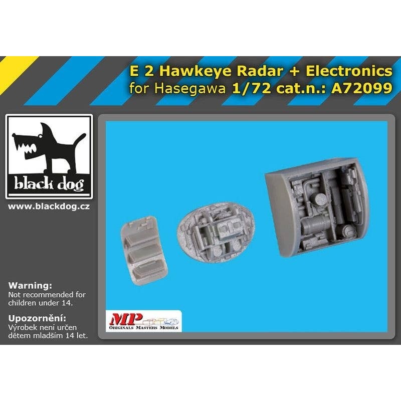 1/72 E-2 Hawkeye Radar + Electronic Equipment for Hasegawa