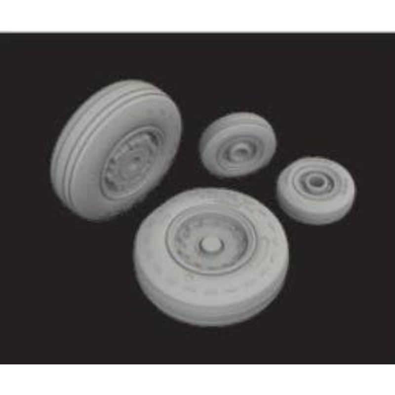 1/72 E-2C wheels (For HELLER)