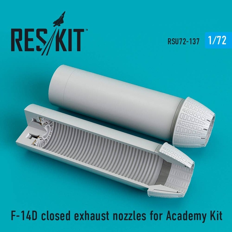 1/72 F-14D closed exhaust nozzles for Academy Kit