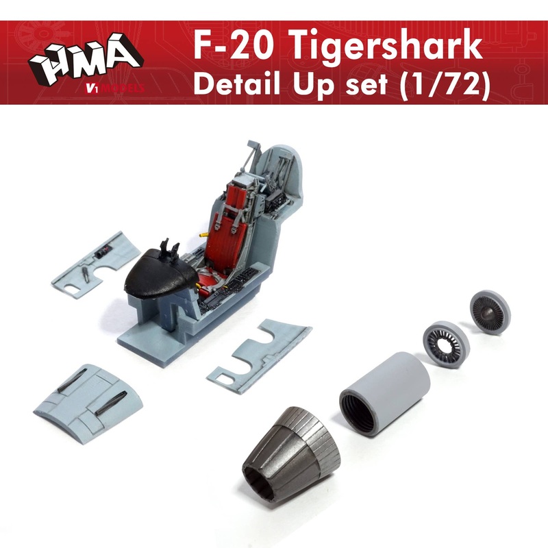 1/72 F-20 Tiger Shark Prototype Unit 2/3 Detail Up Set