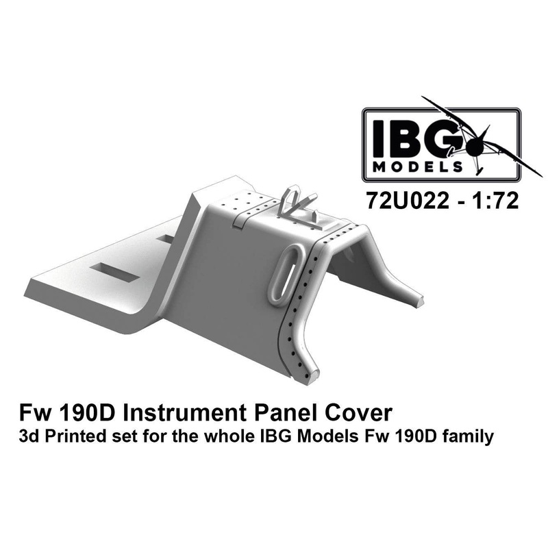 1/72 Instrument Panel Cover for Fw190D Series, 3D Print for IBG (72U022)