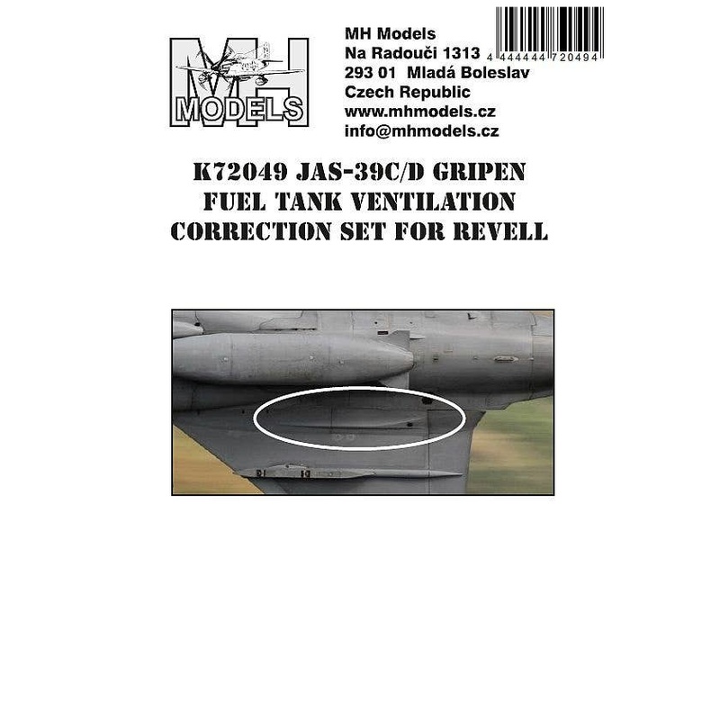 1/72 JAS-39C/D Gripen Fuel Tank Ventilation for Revell