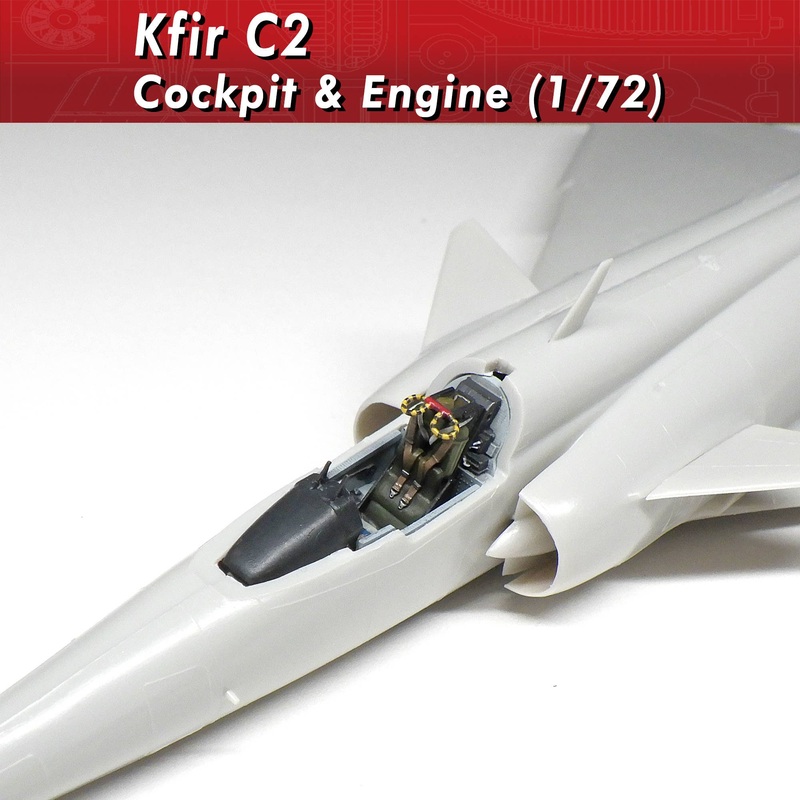 1/72 Kfir C2 Cockpit & Engine