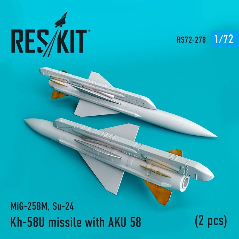 1/72 Kh-58U missile with AKU 58 (2 pcs) (MiG-25BM, Su-24)
