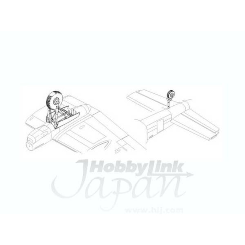 1/72 Lancaster MK.I/III undercarriage for Hasegawa