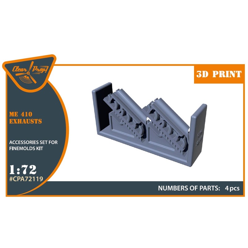 1/72 Me-410 exhausts for Finemolds kits
