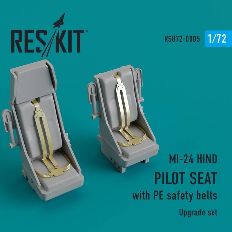 1/72 MI-24 Hind. Pilot Seat with PE Safety Belts