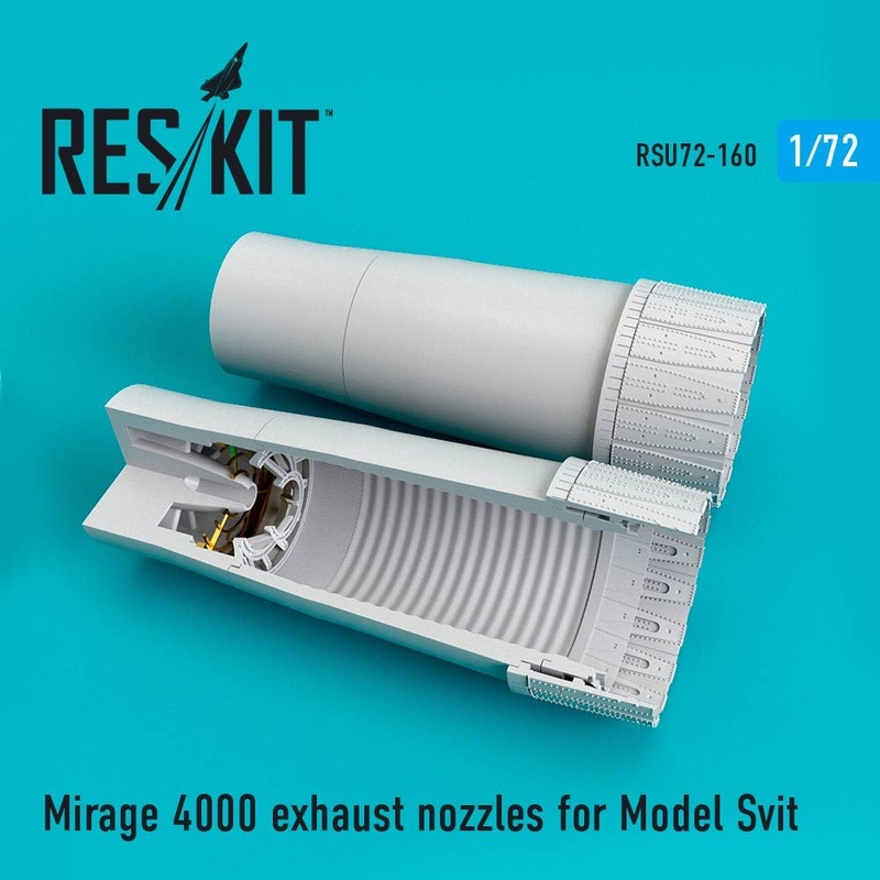 1/72 Mirage 4000 exhaust nozzles for Modelsvit