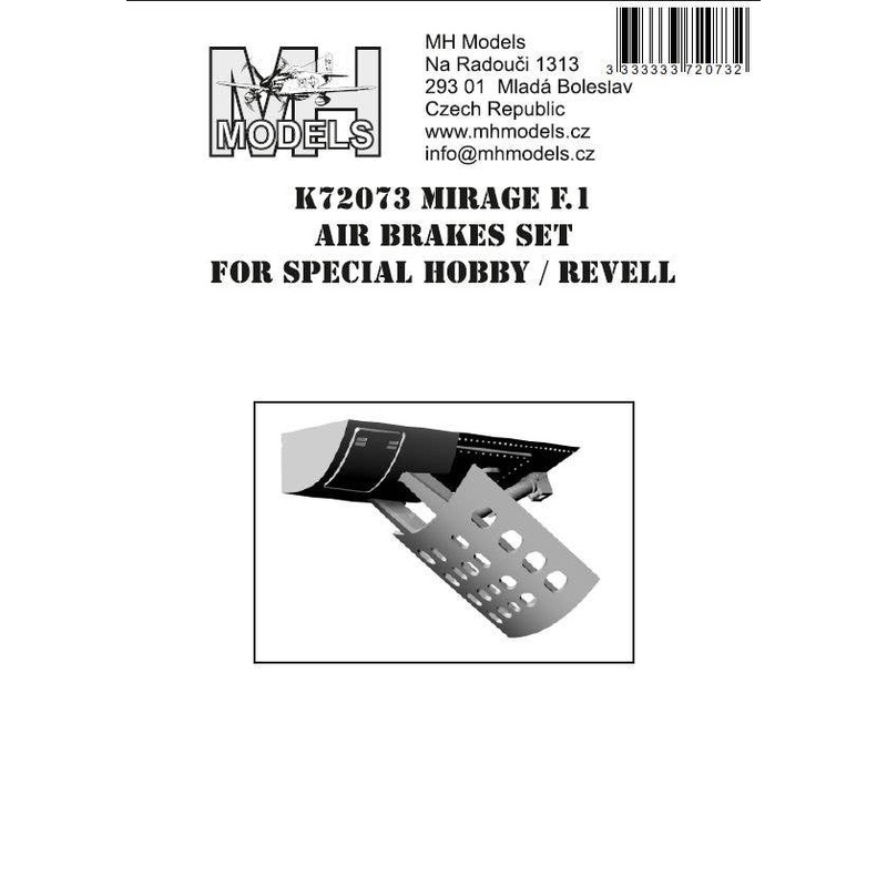 1/72 Mirage F.1 Air Brakes for Special Hobby/Revell