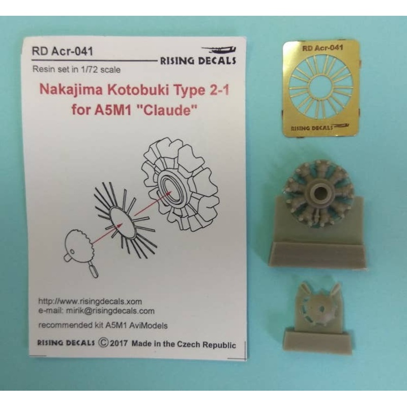1/72 Nakajima Kotobuki Type 2-1 for A5M1 Claude (for AviModels)