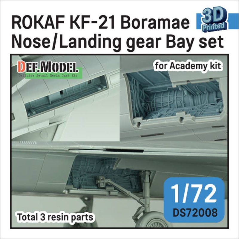 1/72 ROKAF KF-21 Boramae Nose/Landing gear bay set (for Academy)