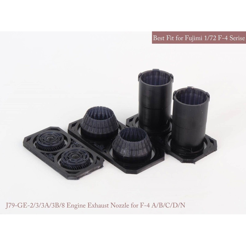 1/72 [SE] F-4 A/B/C/D/N GE Exhaust Nozzle & After Burner Set (Closed) (for Fujimi)