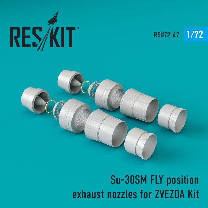 1/72 Su-30SM Fly Position Exhaust Nozzles (for Zvezda)