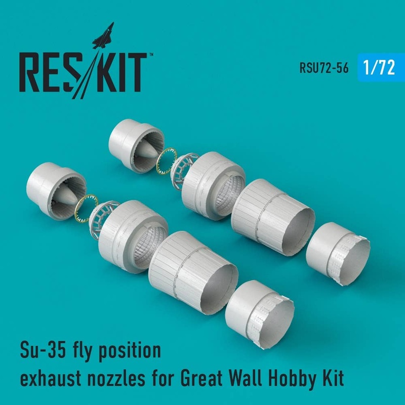 1/72 Su-35 Fly Position Exhaust Nozzles (for Great Wall Hobby)