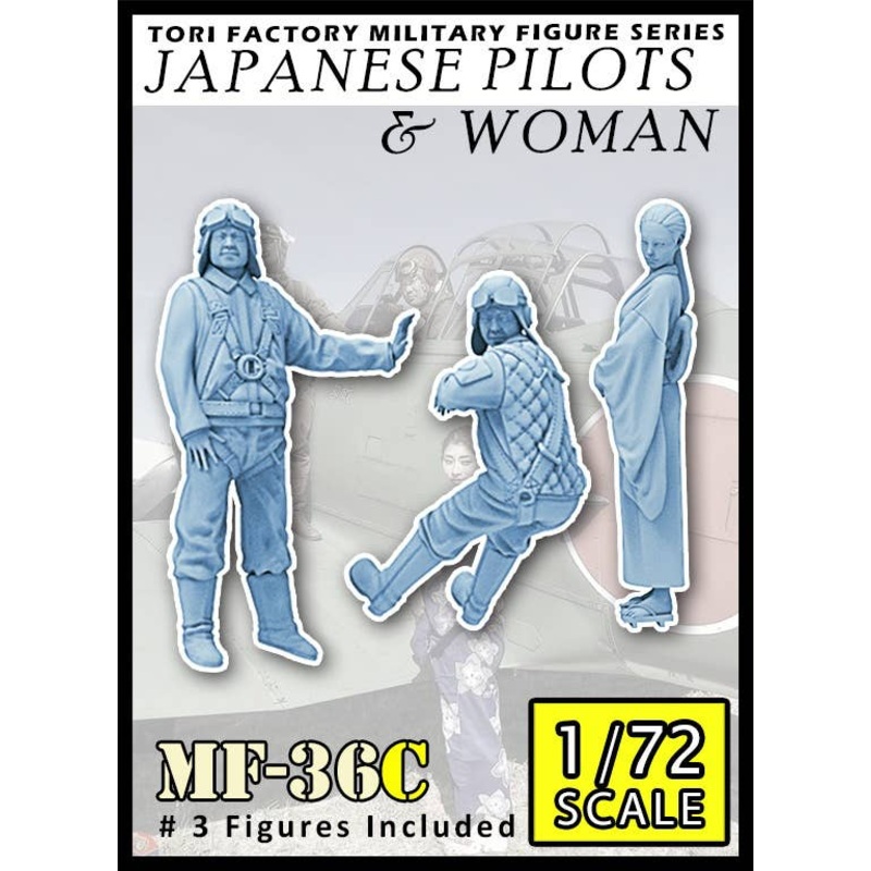 1/72 WW.II Japanese Navy Pilot and Woman Seeing Off