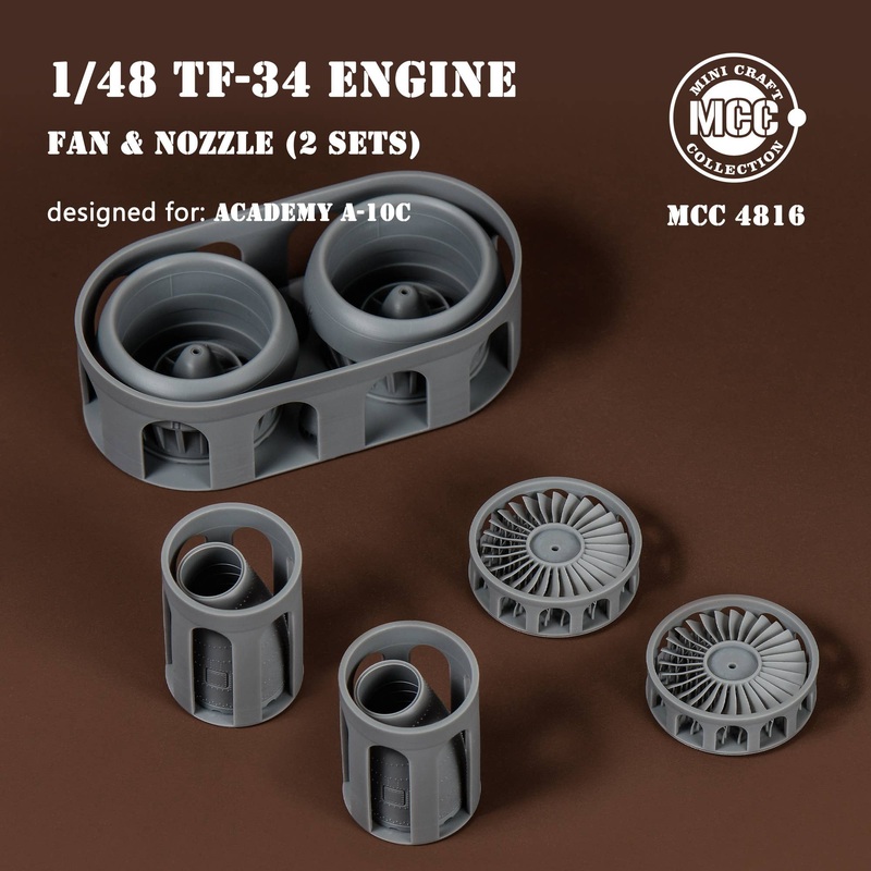 1/48 A-10C Thunderbolt II engine Fan blades and Nozzles