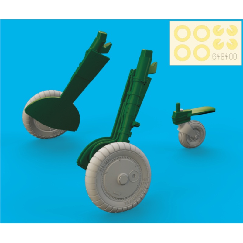 1/48 Bf109G-6 Wheels (for Tamiya)