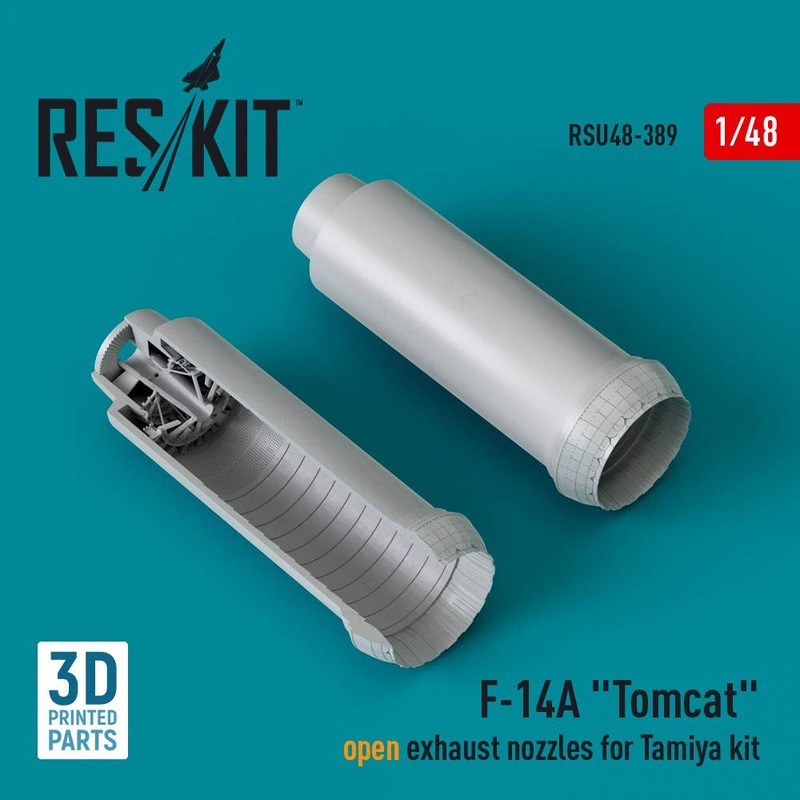 1/48 F-14A Tomcat open exhaust nozzles for Tamiya kit (3D Printed)