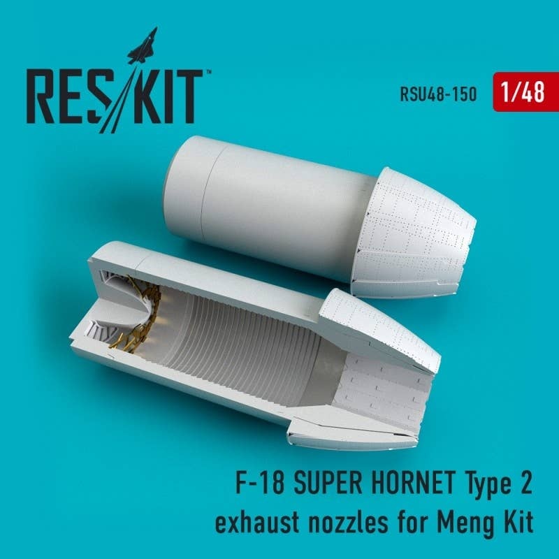 1/48 F-18 SUPER HORNET Type 2 exhaust nozzles for MENG Kit