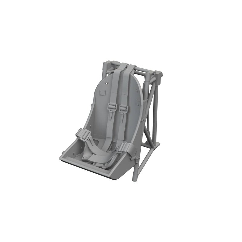 1/48 F4U-2 seat w/ integral belts PRINT