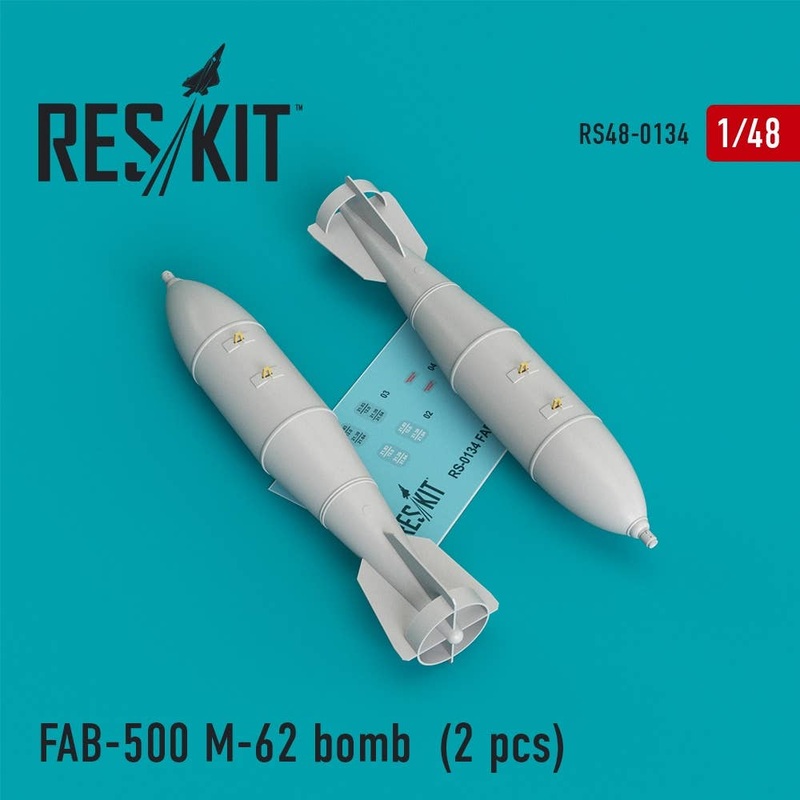 1/48 FAB-500 M-62 Bomb (2pcs) (Su-17, Su-22, Su-24, Su-25, Su-30, Su-34)