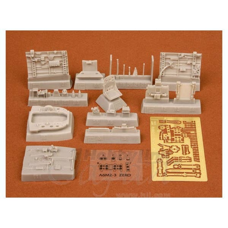 1/48 Mitsubishi A6M3 Zero Cockpit Set (for Hasegawa)